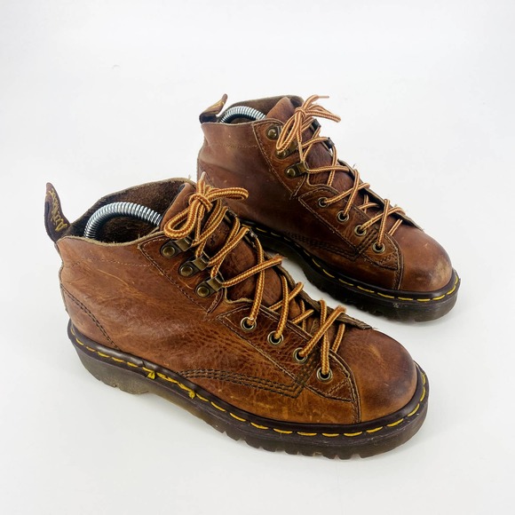 Dr. Martens Other - Dr. Martens Brown Leather Lace High High-Top Boots 5